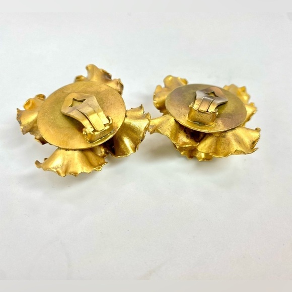 VINTAGE Henkel & Grossé (unsigned) Mid Century Floral Necklace & Clip Earrings - Picture 16 of 16